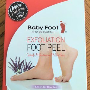 Baby Foot Exfoliating Foot Booties for Peel w. Lavender 2.4 fl oz New sealed Box